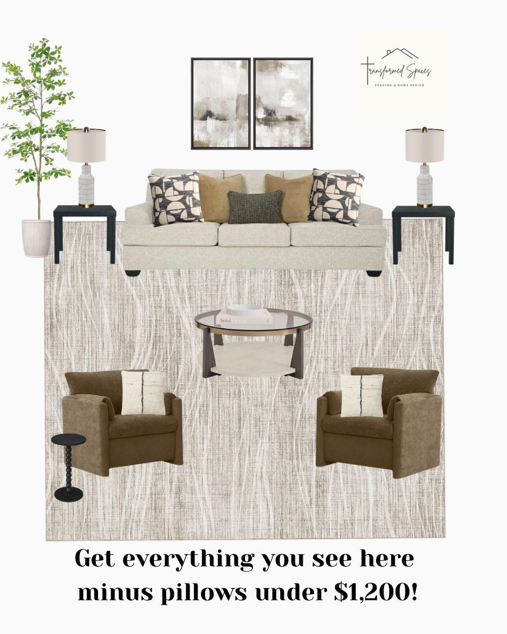 Modern DIY Living Room Package