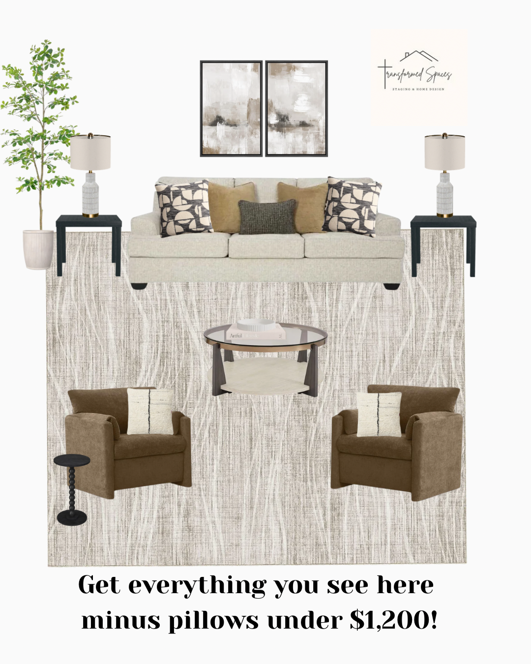 Modern DIY Living Room Package
