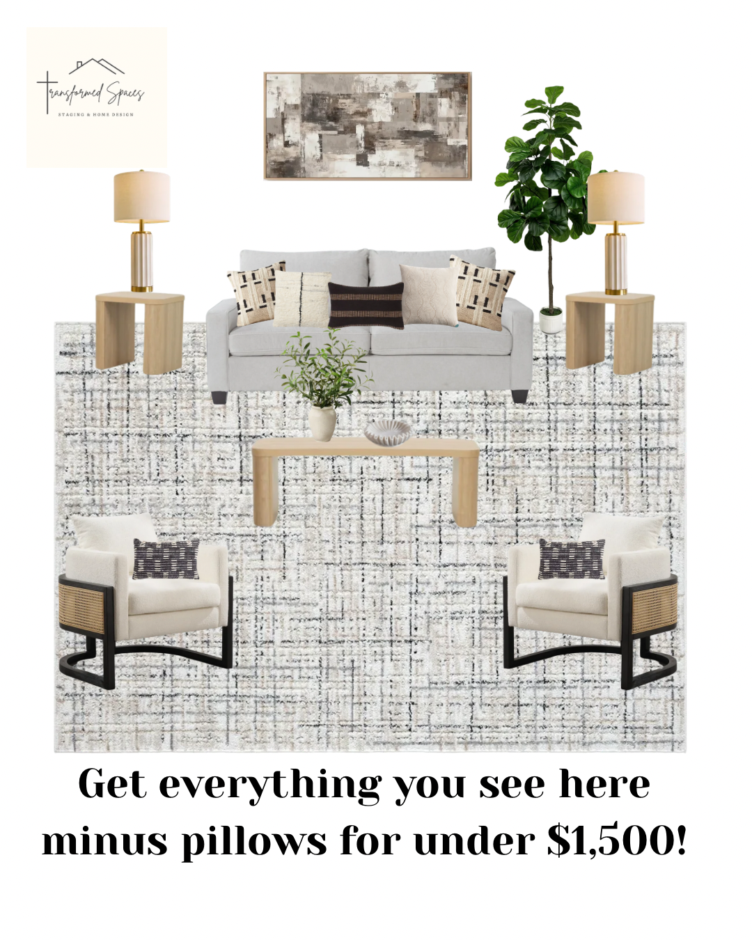 Modern DIY Living Room Package
